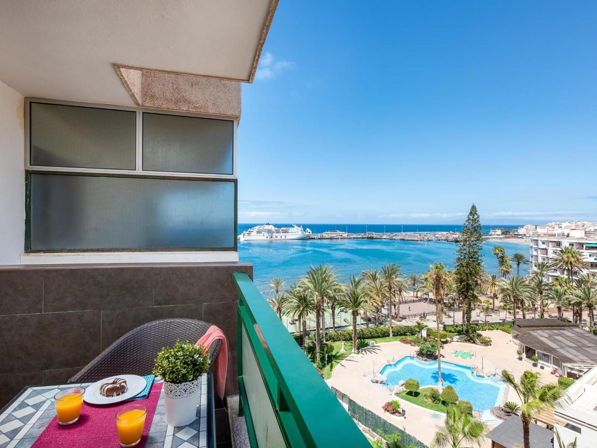 603 Comodoro Studio Beach Front Лос Кристианос Экстерьер фото